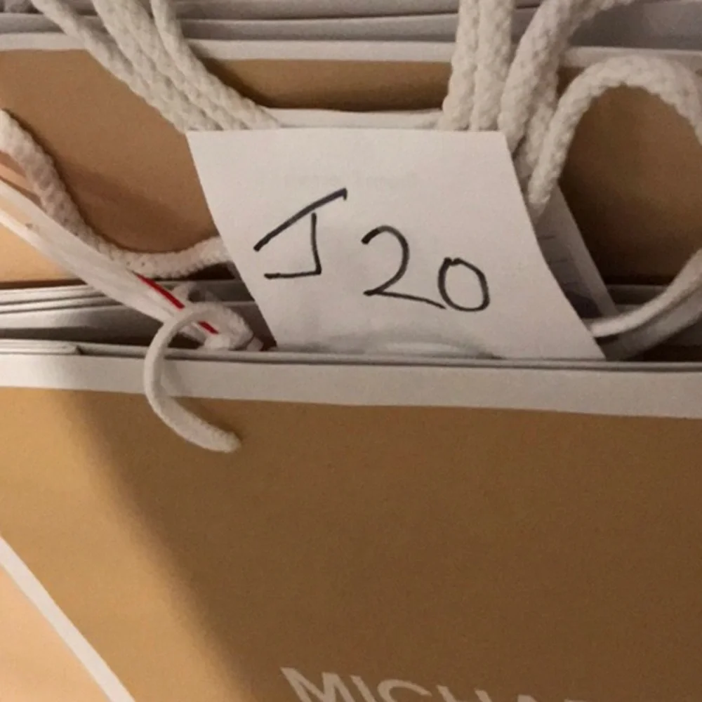6 Michael Kors Beige and White Bags & One Box